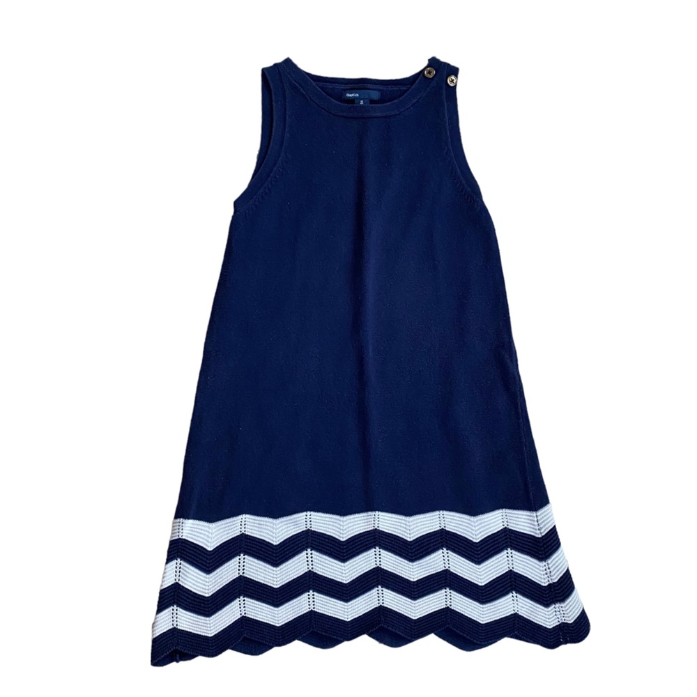 Bundle of 3x Navy Uniform Dresses - Girls 8 Years Old